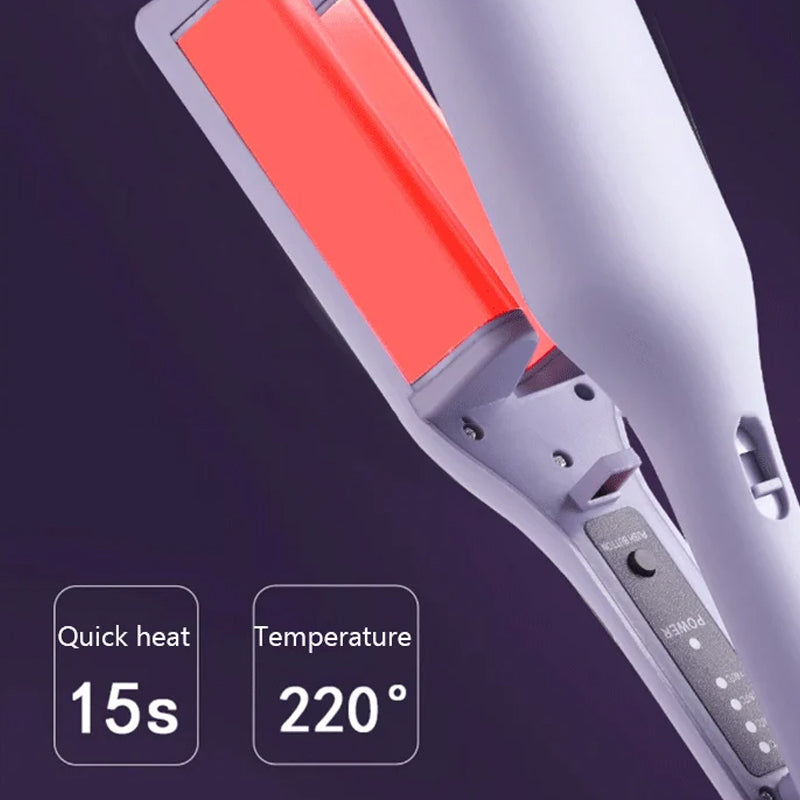 Meyrille WaveLuxe™ French Curling Iron: Effortless, Chic Waves in Minutes