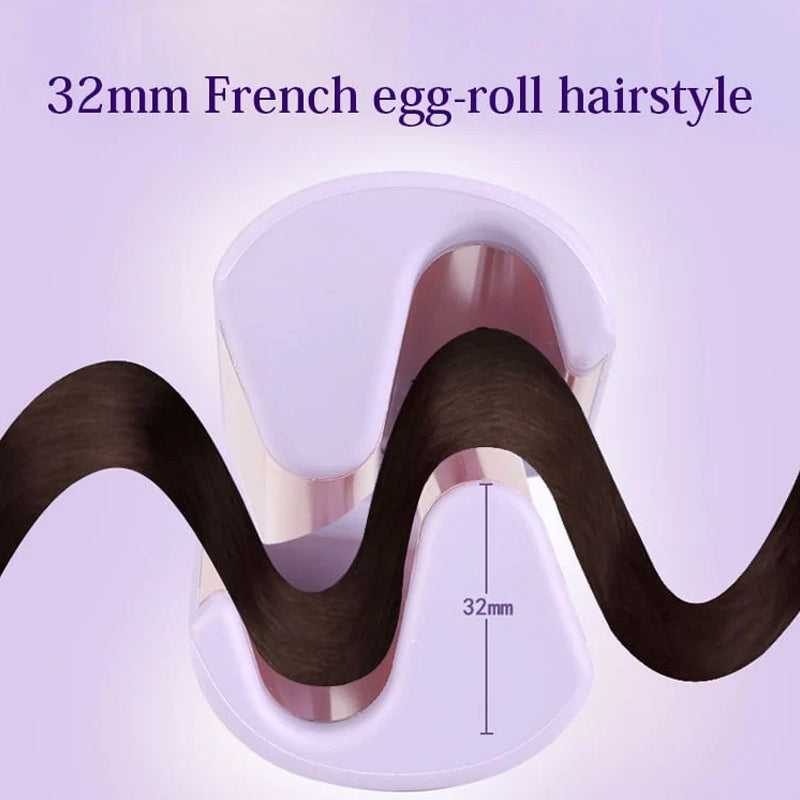 Meyrille WaveLuxe™ French Curling Iron: Effortless, Chic Waves in Minutes