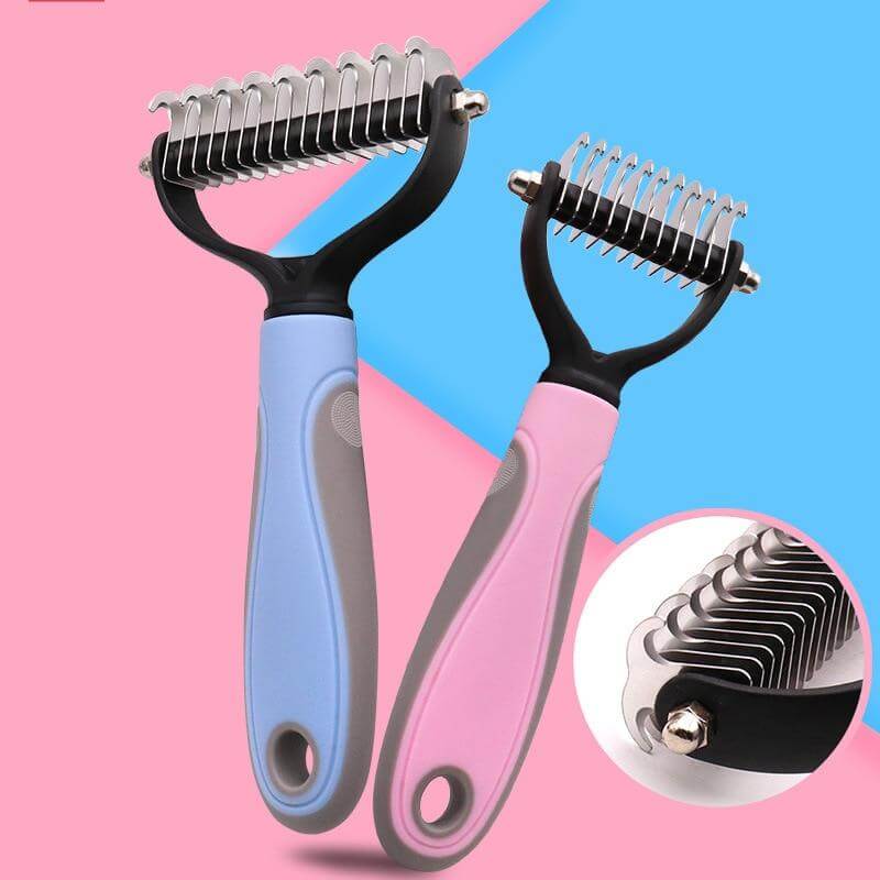 MeyFur™ Pro - 2 in 1 Deshedding & Detangling Comb | Designed By Pawfessionals, Trusted By Pet Parents