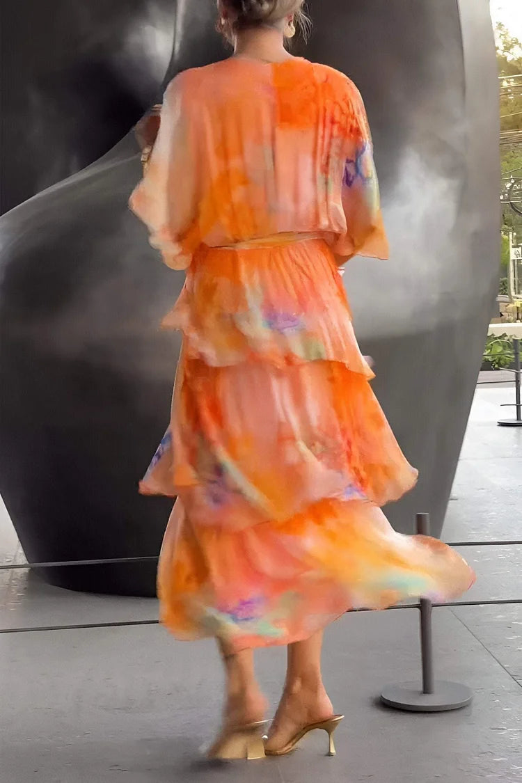 MeyChic™ Elegant Chiffon Dress | Grace in Every Step