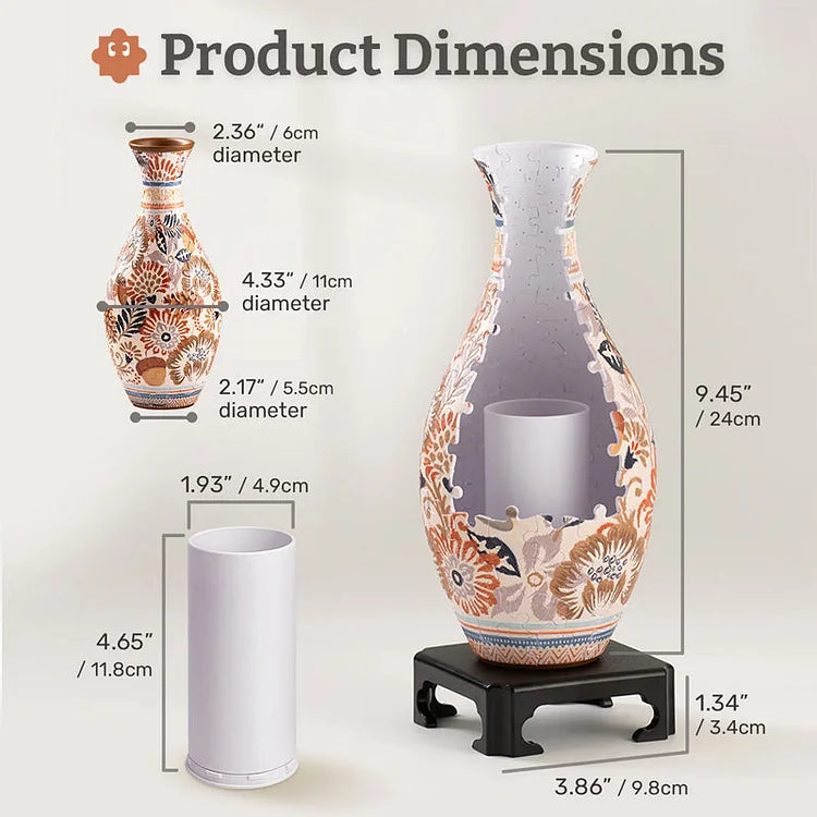 MeyVase™ Decorative 3D Art Puzzle Vase – Craft Your Masterpiece, Elevate Your Space