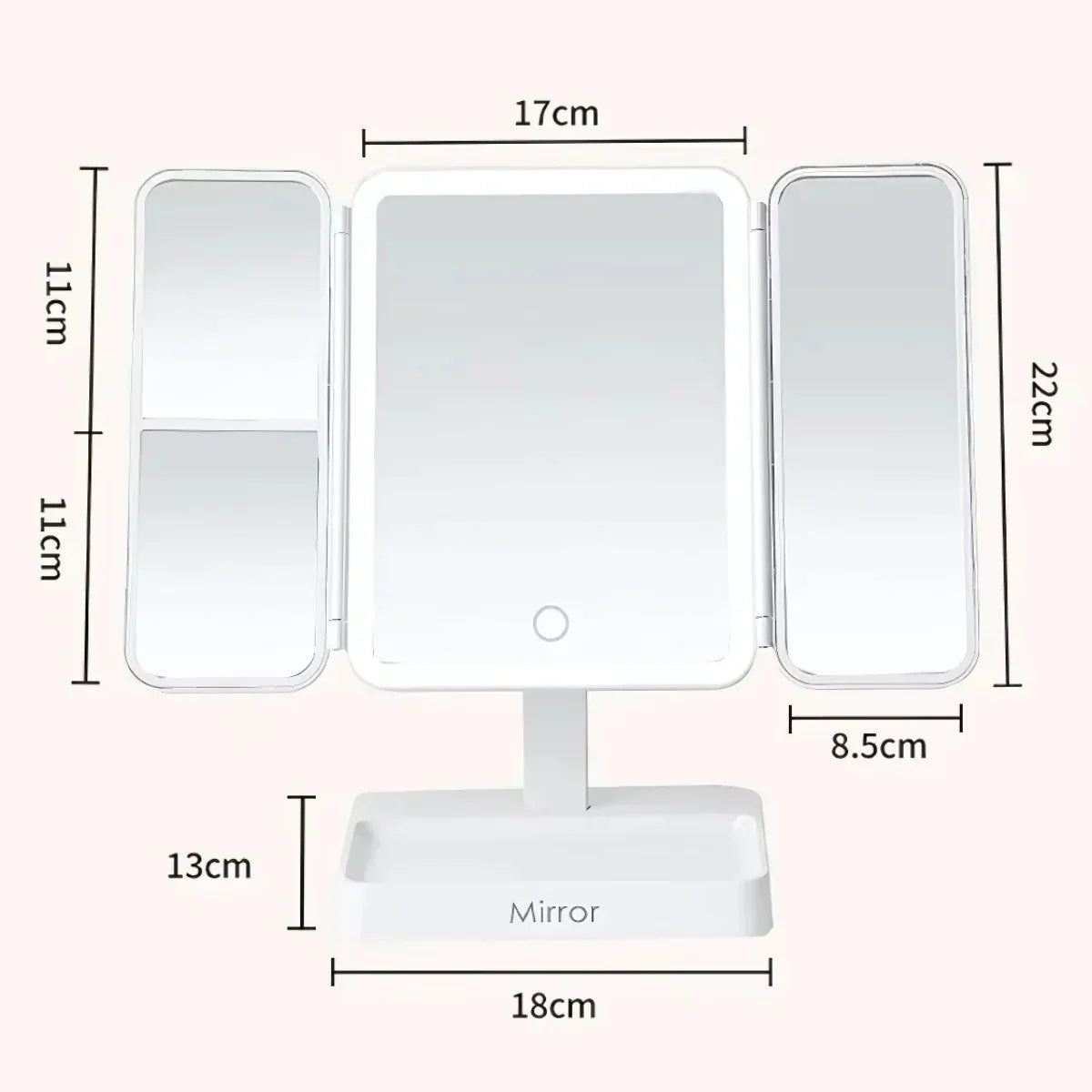MeyBeauty™ – Glowing LED Beauty Mirror | Your Glow Companion for Flawless Beauty ✨