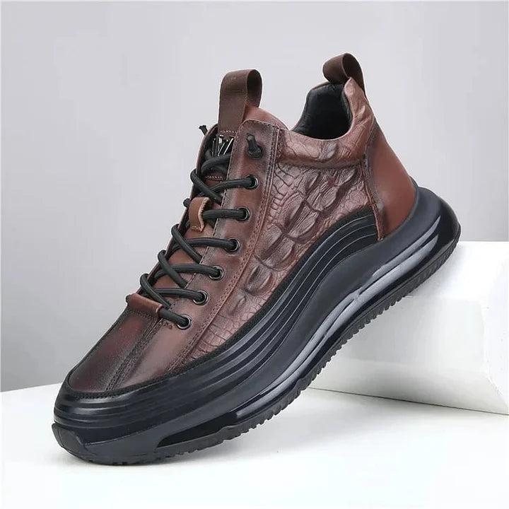 MeyStride™ - Premium Croc-Embossed Sneakers | Step Into Effortless Style and Confidence