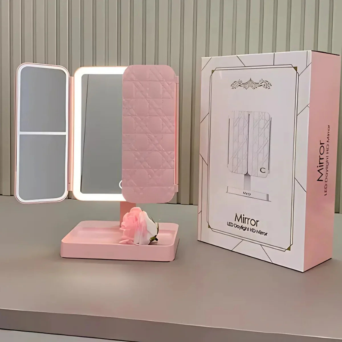MeyBeauty™ – Glowing LED Beauty Mirror | Your Glow Companion for Flawless Beauty ✨
