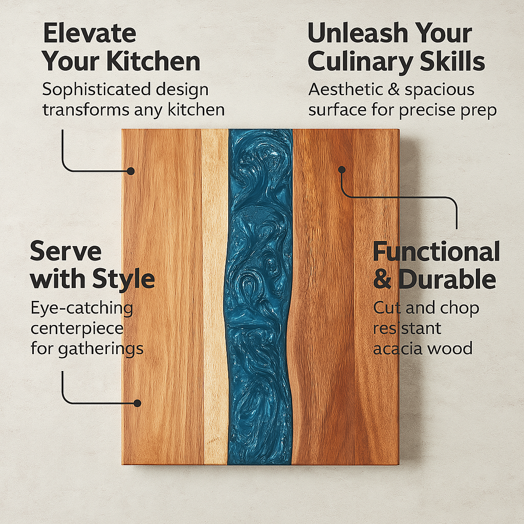 MeyHome™ Acacia Wood Chopping Board | A Cutting Board That Deserves to Be Seen