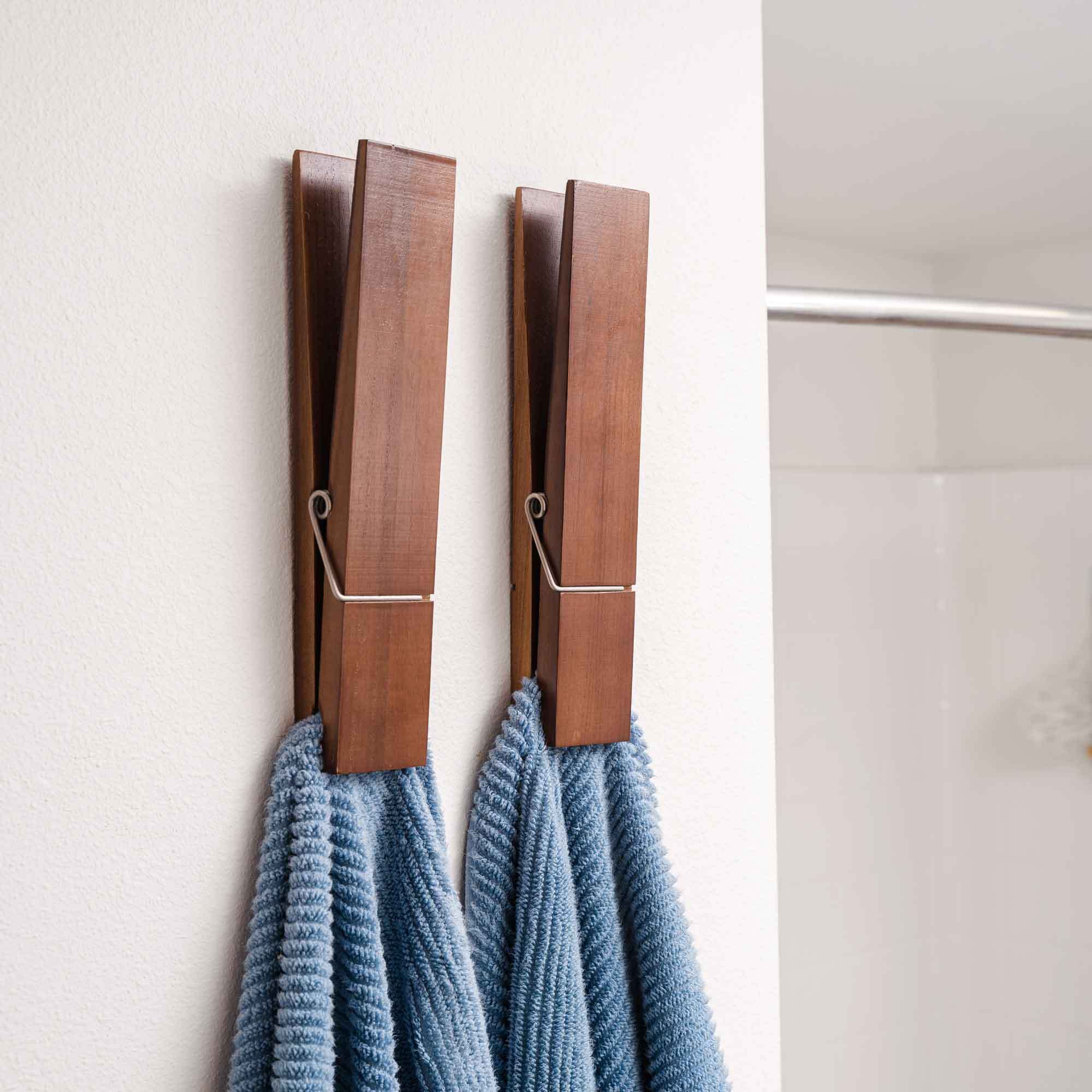 MeyHome™ Natura Wooden Towel Holder | Rustic Charm Meets Everyday Functionality | BUNDLE OFFER