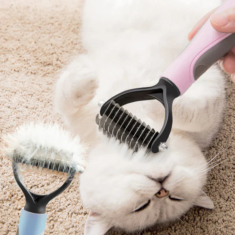 MeyFur™ Pro - 2 in 1 Deshedding & Detangling Comb | Designed By Pawfessionals, Trusted By Pet Parents