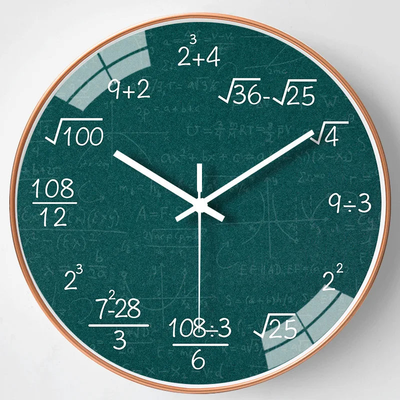 MeyHome™ Math Equations Wall Clock | Time to Solve – Where Every Hour Is a Math Challenge