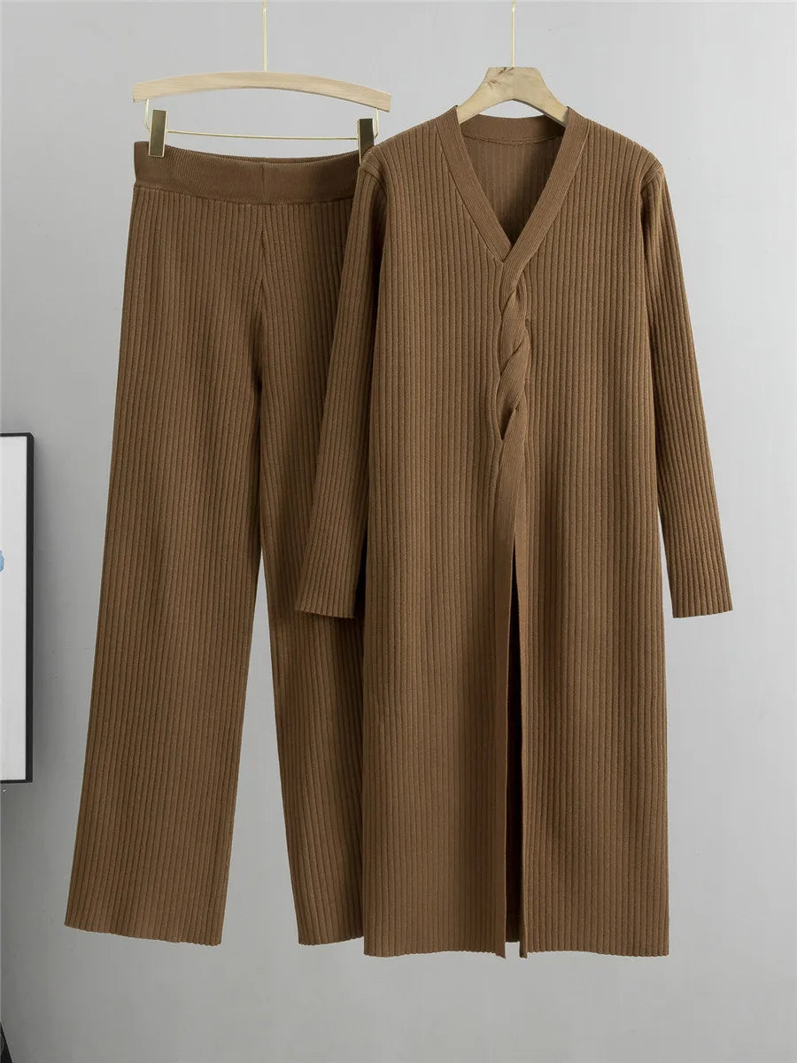 MeyChic™ - Ribbed Knitwear Set