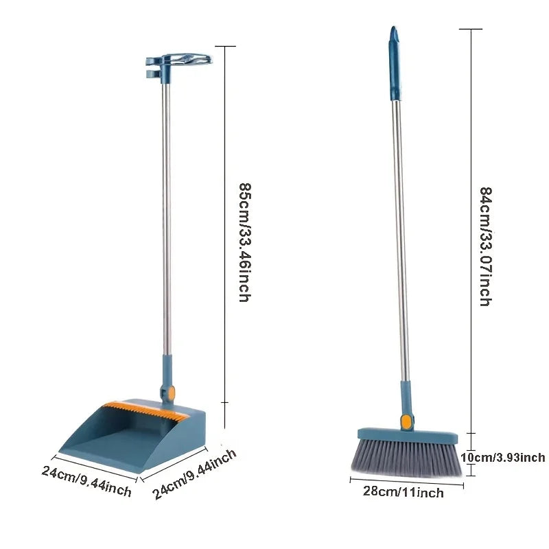 MeyHome™ 180° Rotating Broom & Dustpan Set | Clean Smarter, Not Harder