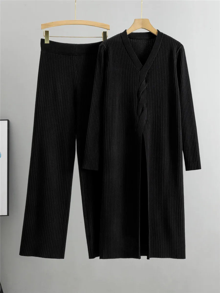 MeyChic™ - Ribbed Knitwear Set