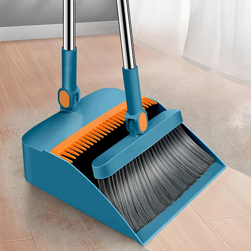 MeyHome™ 180° Rotating Broom & Dustpan Set | Clean Smarter, Not Harder
