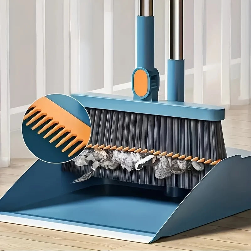 MeyHome™ 180° Rotating Broom & Dustpan Set | Clean Smarter, Not Harder