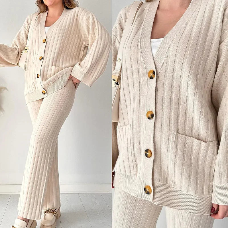 Eleanor Two-Piece Knit Set | Effortless Elegance, Wrapped in Comfort