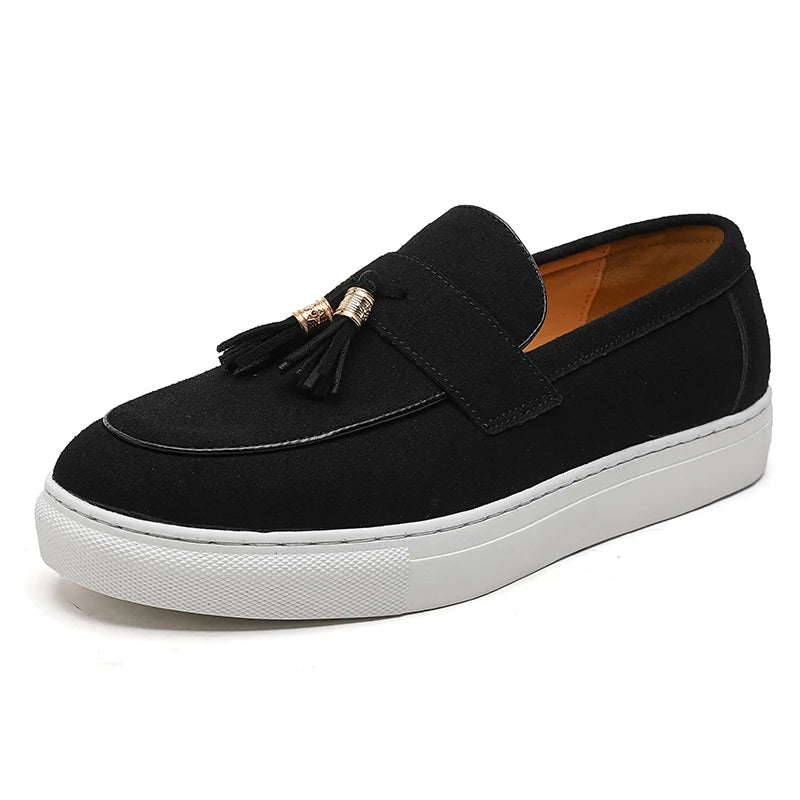 Antonio Moretti Tassel Suede Loafers