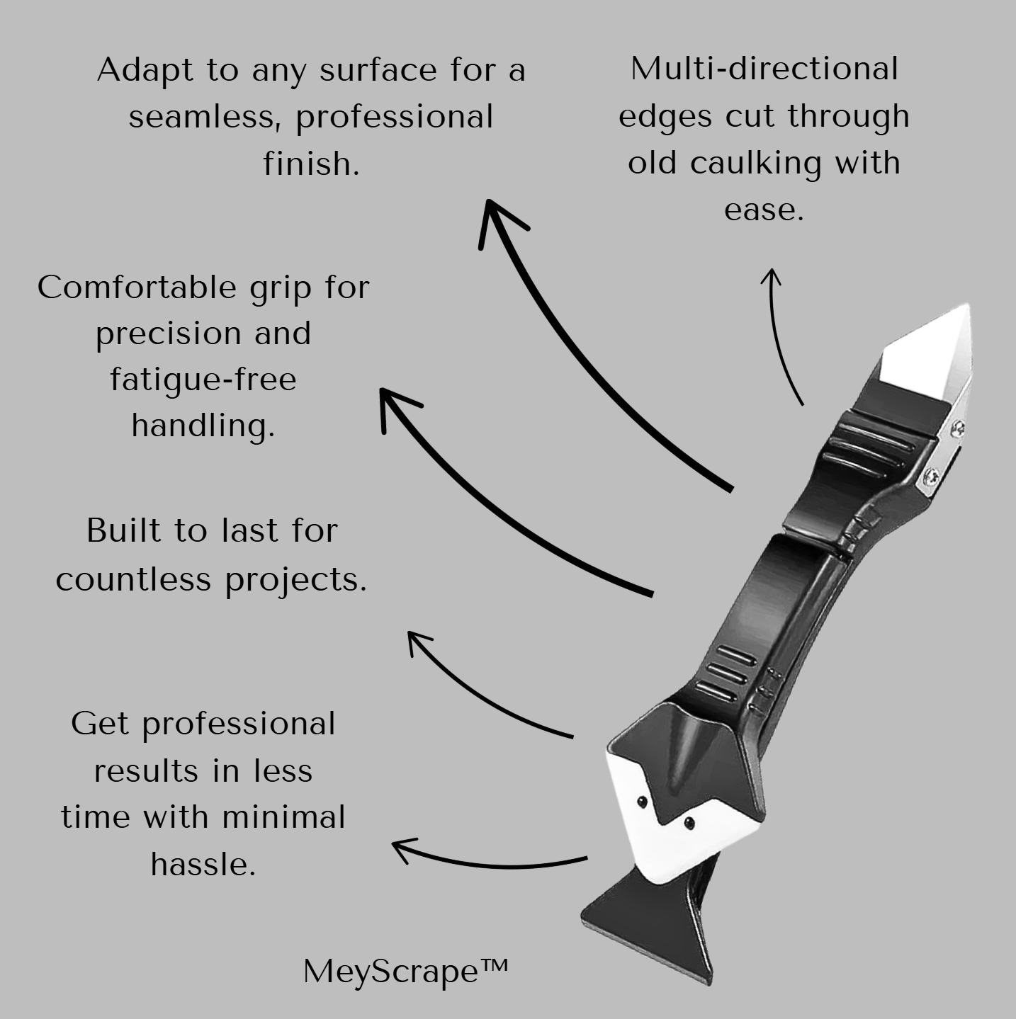 MeyScrape™ - Universal 3 in 1 Caulk Scraping Tool | The Ultimate Tool for Perfect Caulk Removal and Application! | BUNDLE OFFER