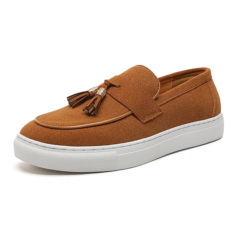 Antonio Moretti Tassel Suede Loafers