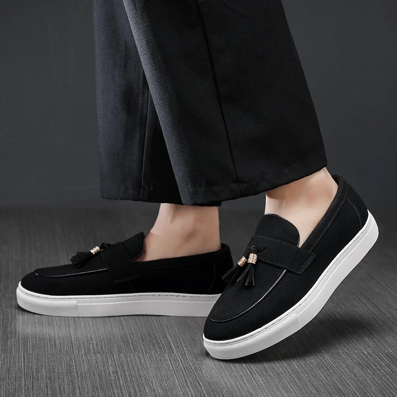 Antonio Moretti Tassel Suede Loafers