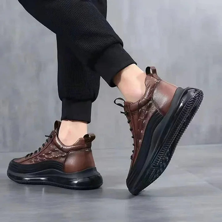 MeyStride™ - Premium Croc-Embossed Sneakers | Step Into Effortless Style and Confidence