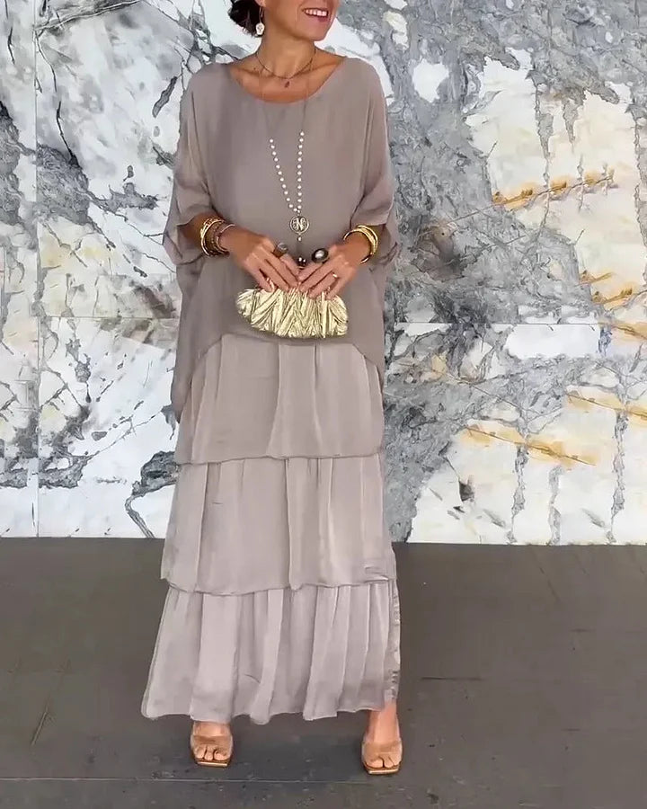 MeyChic™ Artisan Layered Ruffle Dress | Effortless Elegance, Redefined ✨