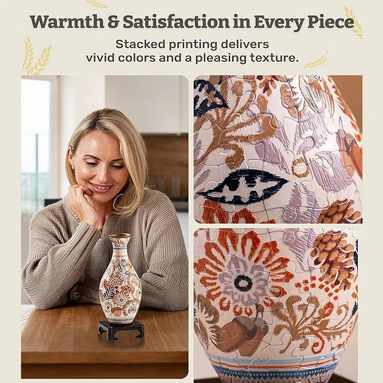 MeyVase™ Decorative 3D Art Puzzle Vase – Craft Your Masterpiece, Elevate Your Space