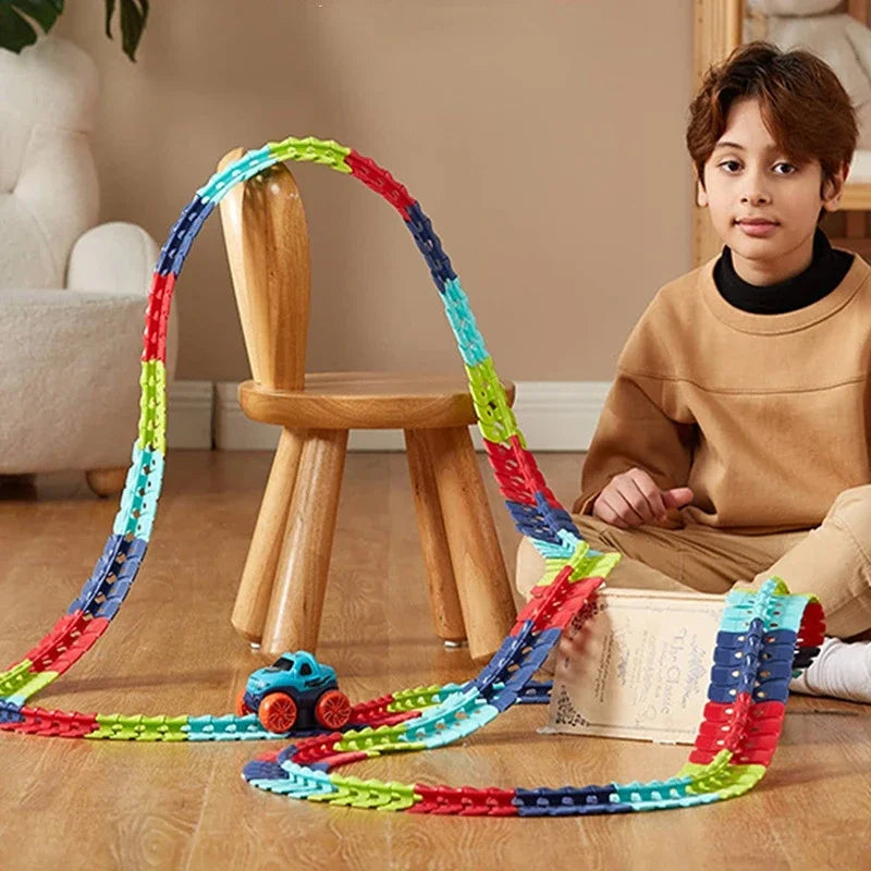 MeyTrack™ Zero Gravity Racing Adventure Set | Build, Create, Defy Gravity —The Ultimate Toy for Budding Engineers!