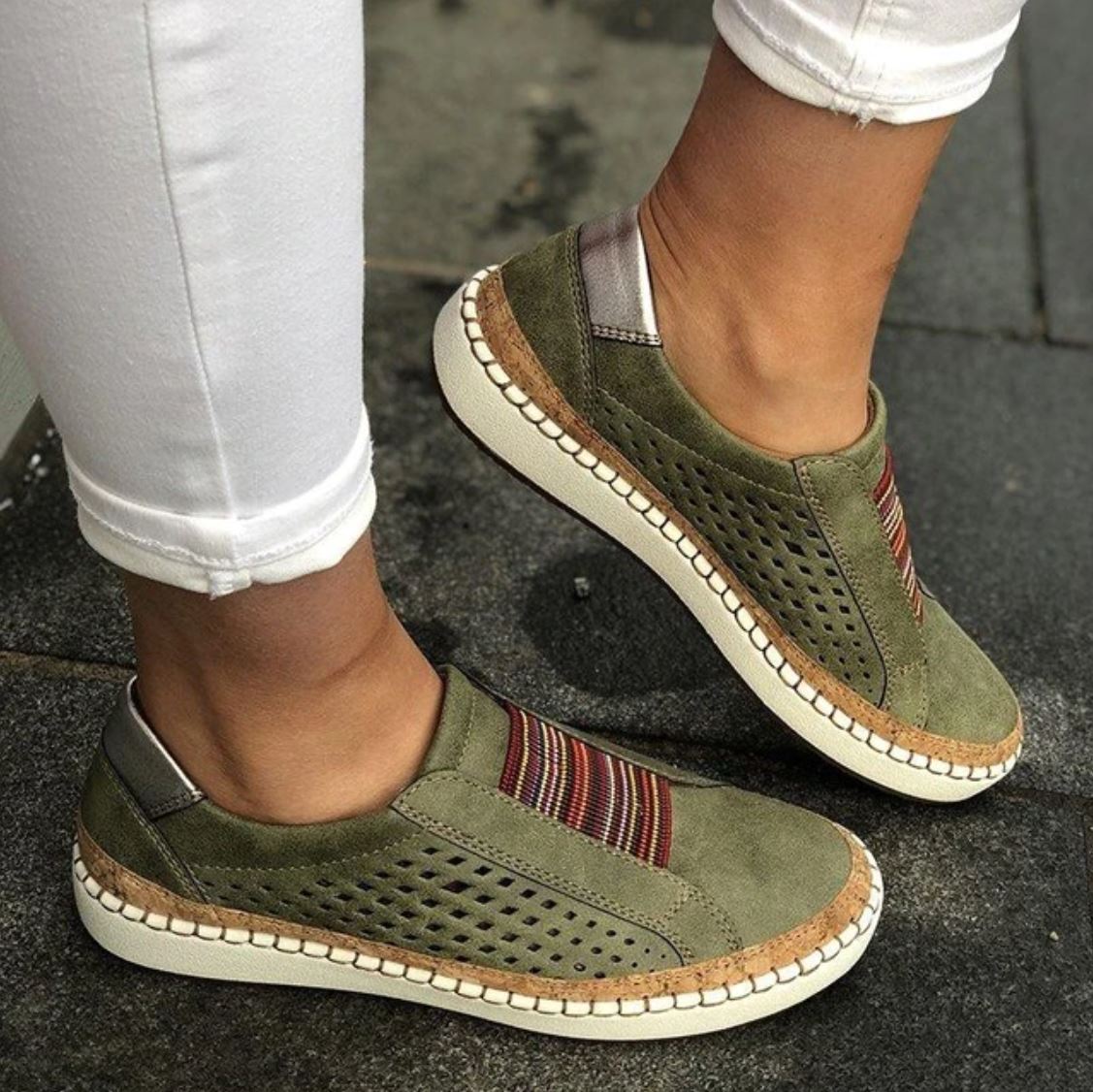 Julietta Women's Breathable Slip-On Sneakers