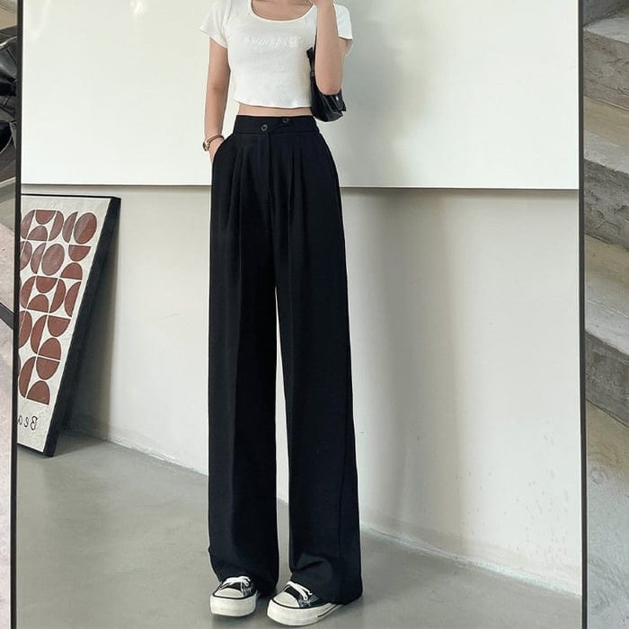 MeyChic™ High Waist Stretch Trousers | Elevate Your Style with Unmatched Comfort