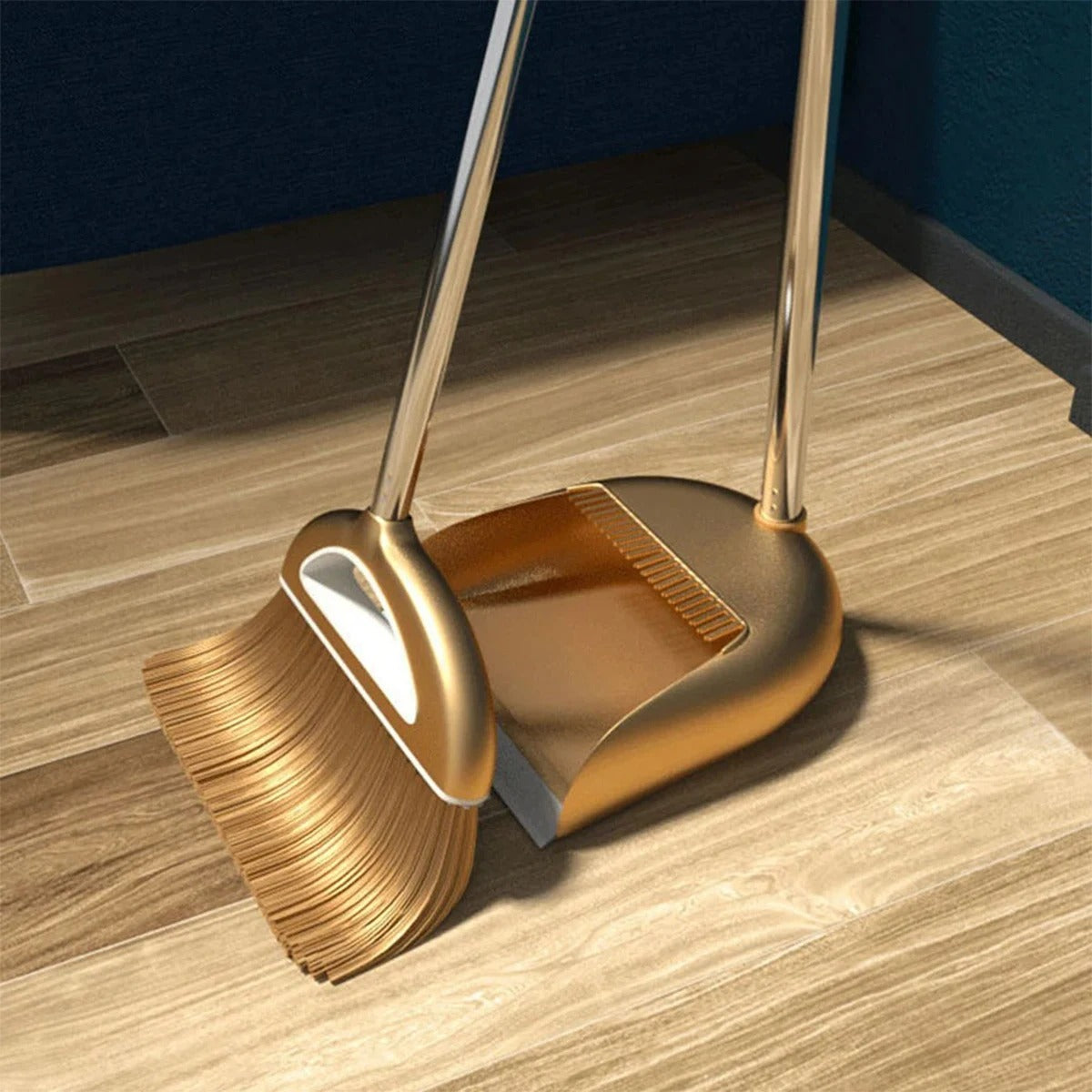 MeyHome™ Golden Broom Set | Luxury Meets Clean – A Broom Set That Shines!