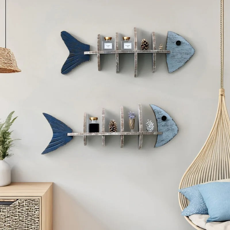 MeyHome™ Fishbone Wall Shelves | Bring the Ocean to Your Walls