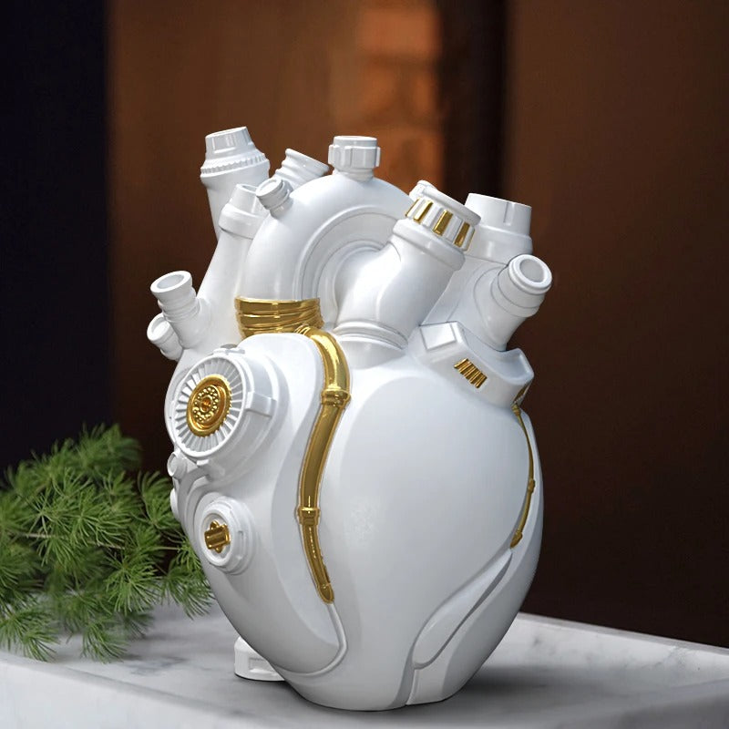 MeyHome™ Engine & Heart Vase – The Ultimate Fusion of Art & Power