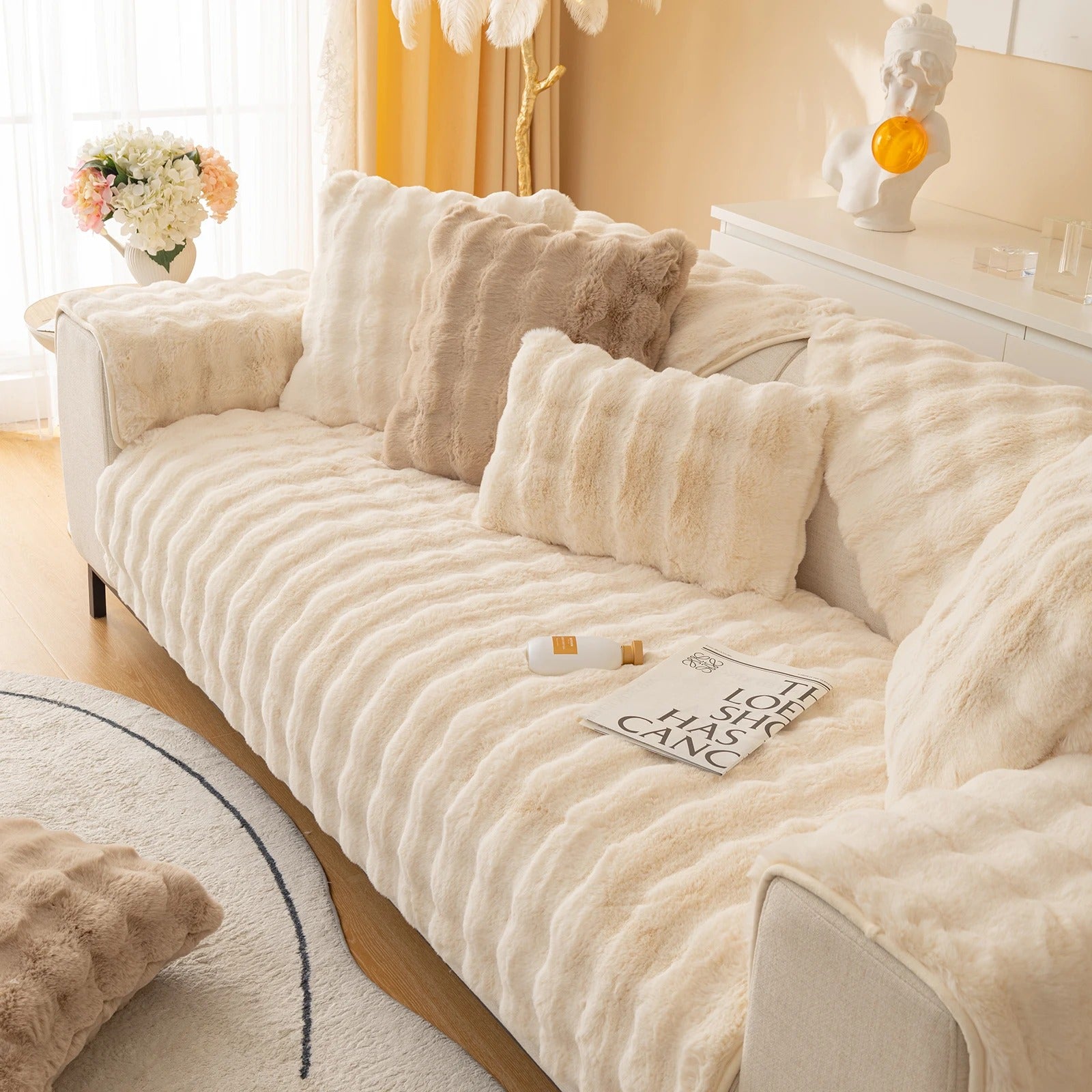 MeyLuxe™ Luxury Plush Sofa Cover | Experience Unparalleled Softness and Elegance