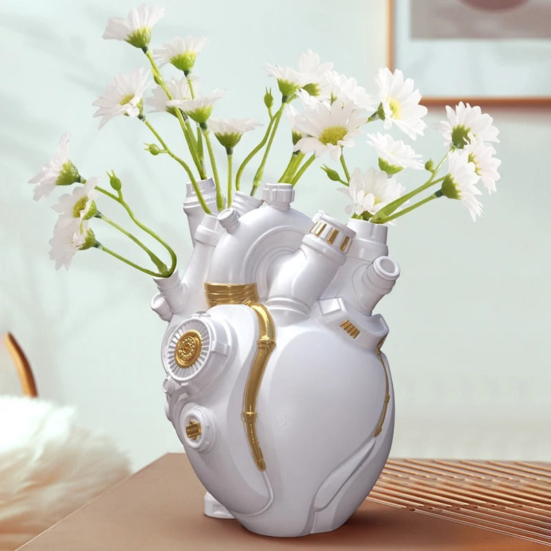 MeyHome™ Engine & Heart Vase – The Ultimate Fusion of Art & Power