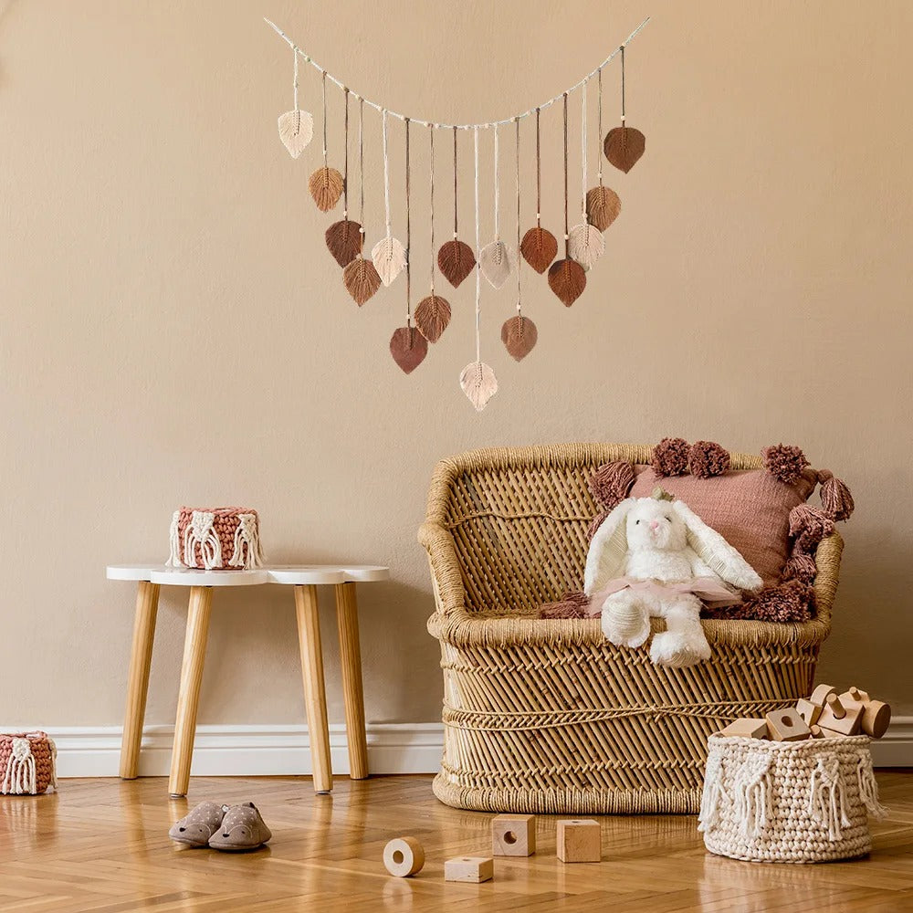 MeyHomeâ„¢ Boho Leaf Macrame Wall Decor