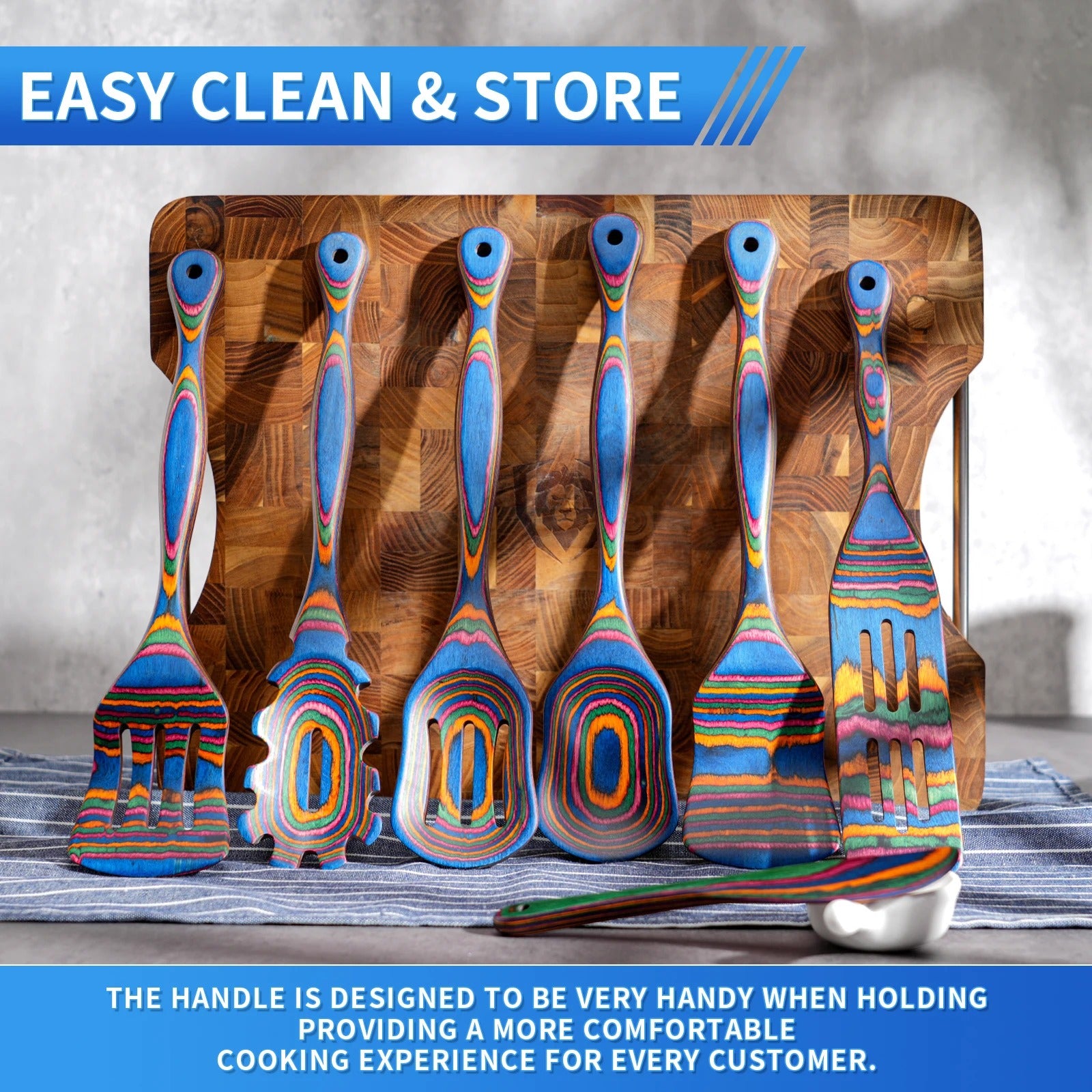 MeyHome™ Pakka Wood Utensil Set