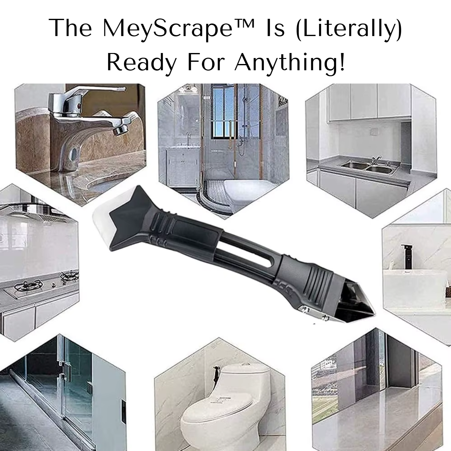 MeyScrape™ - Universal 3 in 1 Caulk Scraping Tool | The Ultimate Tool for Perfect Caulk Removal and Application! | BUNDLE OFFER