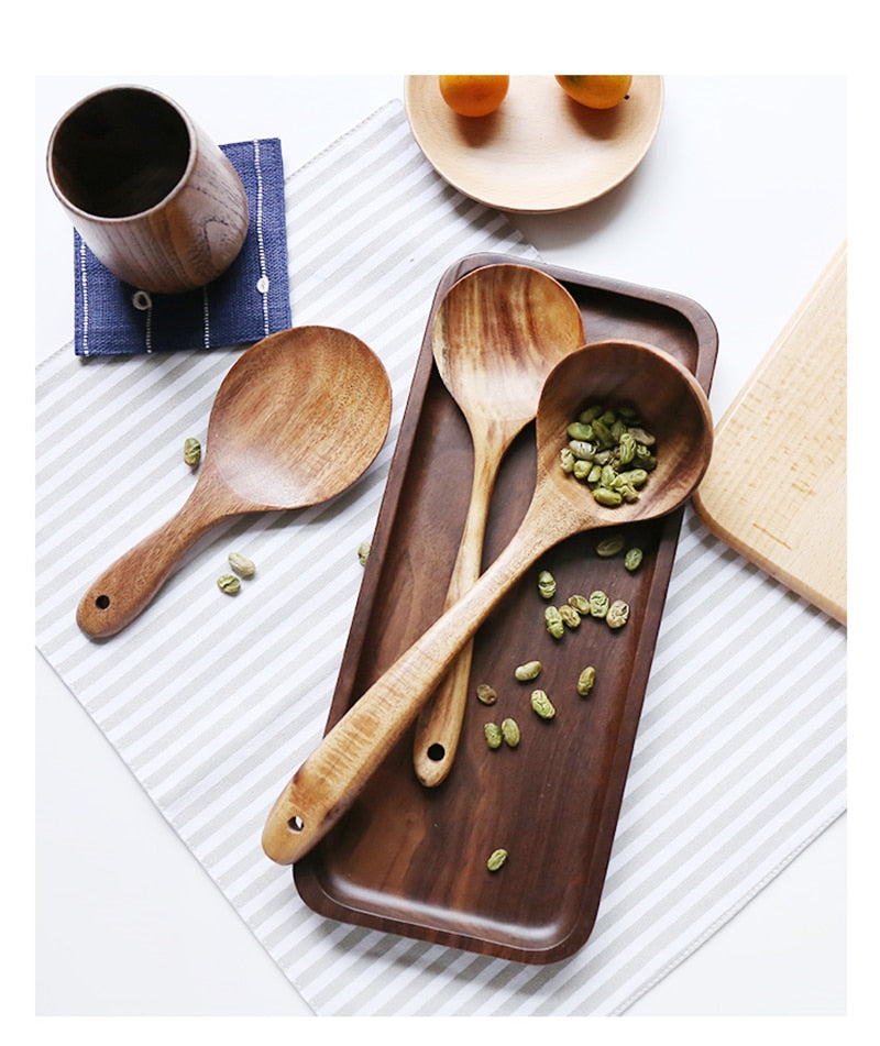 Teak Natural Tableware Set