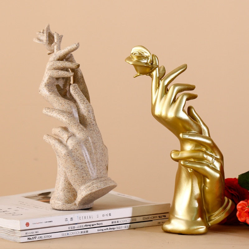 Handheld Rose Statue