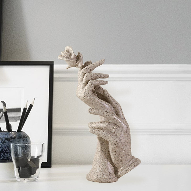 Handheld Rose Statue