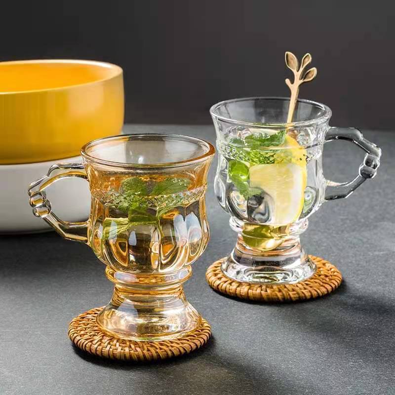 Ivory Luxurious Glass Cup
