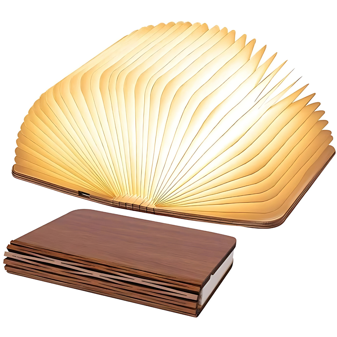 MeyGlow™ – The Magical Wooden Book Lamp | Turn Ordinary Nights into Magical Moments💡