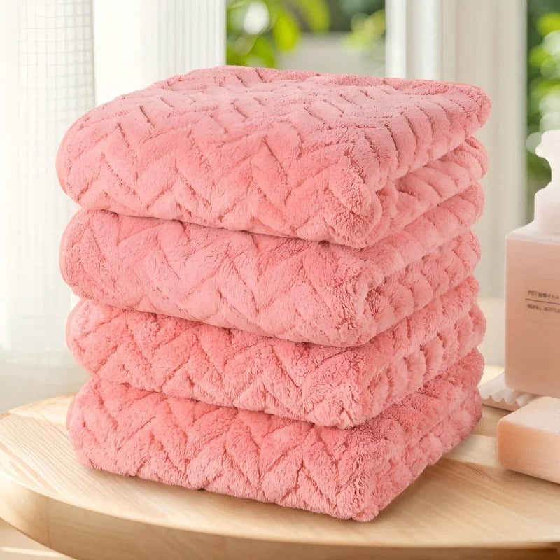 MeyHome™ - Luxury Woven Ultra-Soft Towel Set (4-Pack) | Plush, Absorbent & Stylish Bath Essential