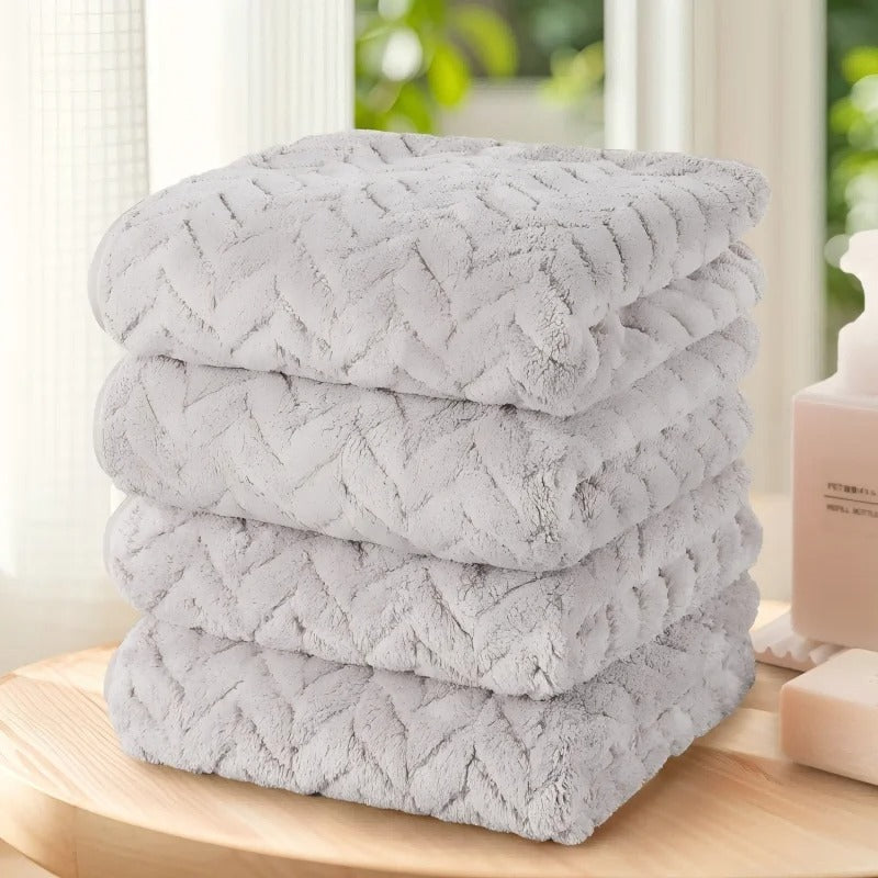 MeyHome™ - Luxury Woven Ultra-Soft Towel Set (4-Pack) | Plush, Absorbent & Stylish Bath Essential
