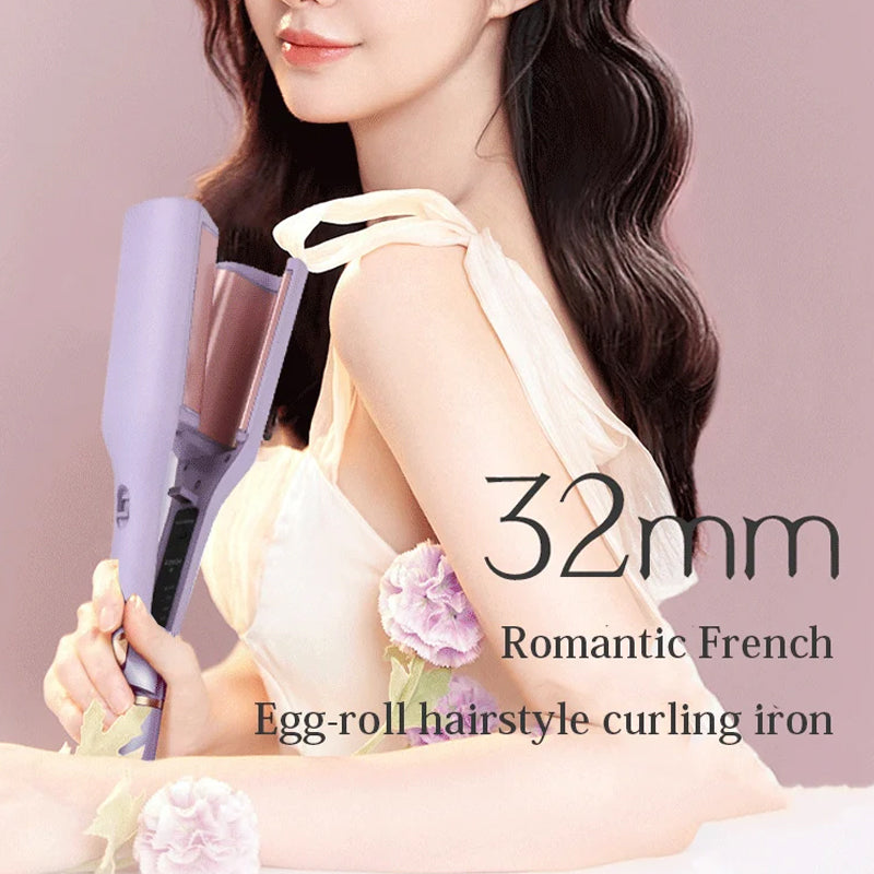 Meyrille WaveLuxe™ French Curling Iron: Effortless, Chic Waves in Minutes