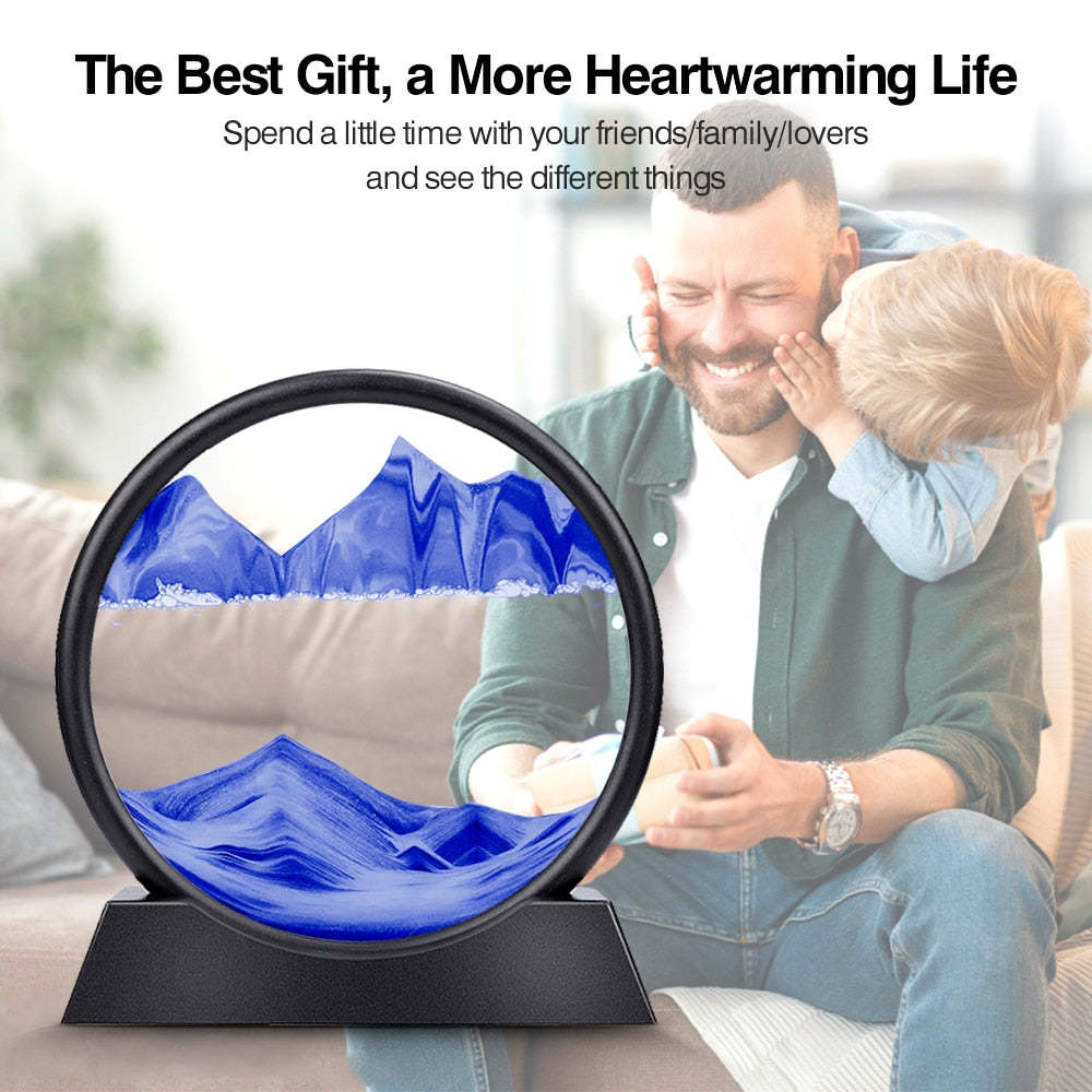 MeyHome™ Serenity Hourglass - Eye-Friendly Decor for Relaxation and Harmony 🌟