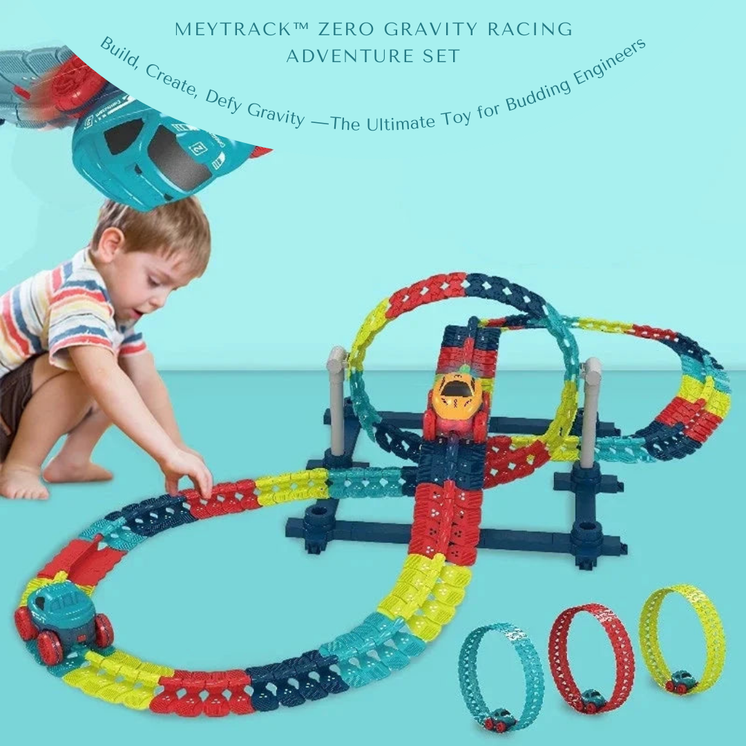 MeyTrack™ Zero Gravity Racing Adventure Set | Build, Create, Defy Gravity —The Ultimate Toy for Budding Engineers!