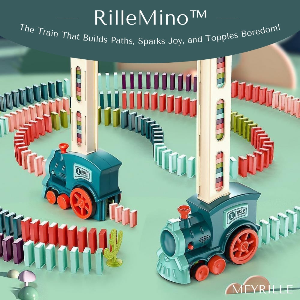 RilleMino™ - Domino Express Train | The Train That Builds Paths, Sparks Joy, and Topples Boredom!