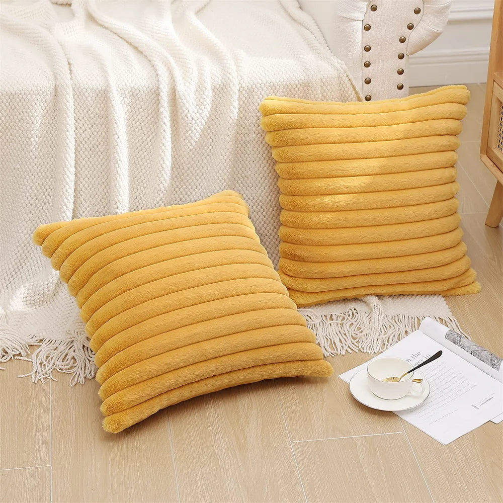MeyHome™ Super Soft Faux Fur Pillow Cover | Softness You Can See, Comfort You Can Feel