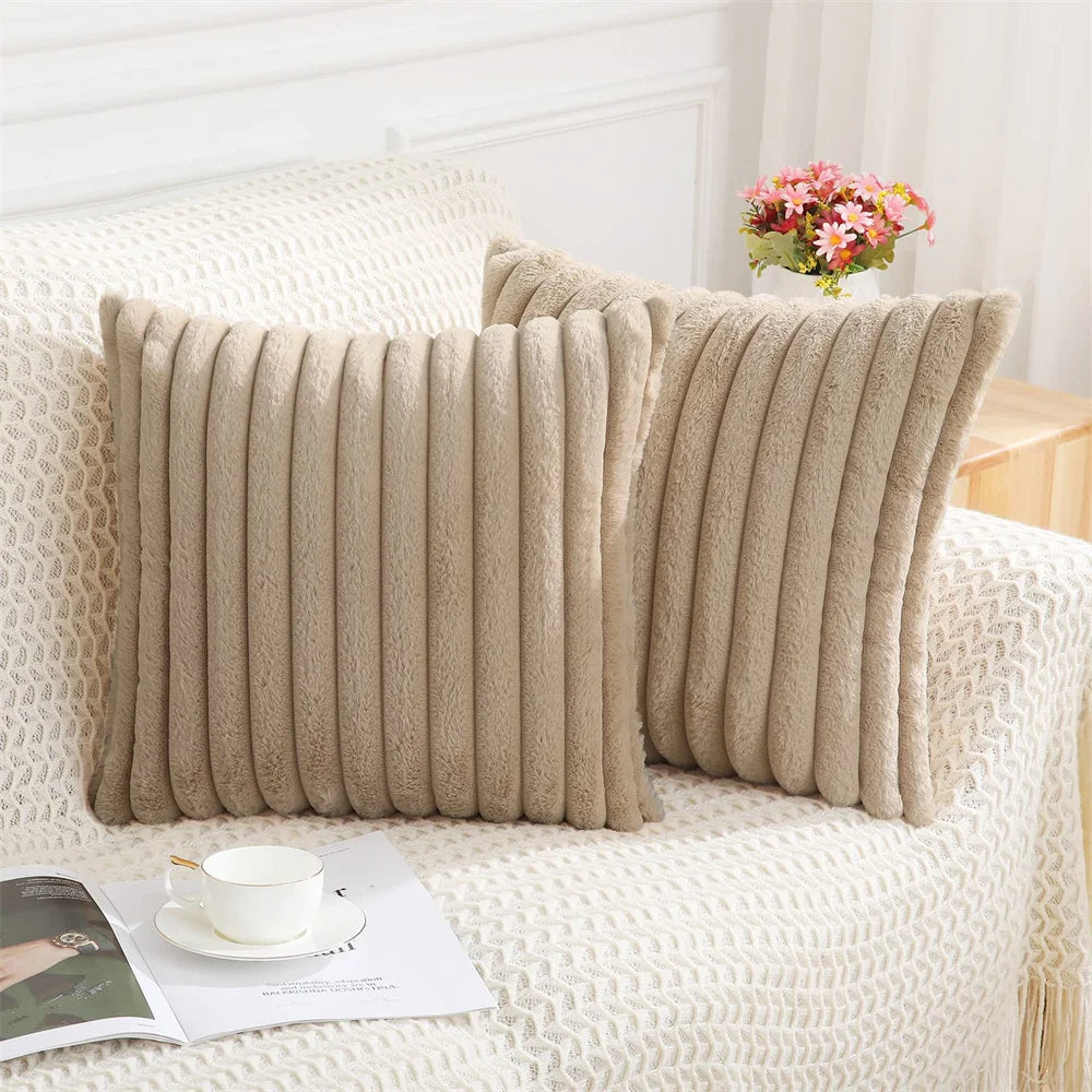 MeyHome™ Super Soft Faux Fur Pillow Cover | Softness You Can See, Comfort You Can Feel