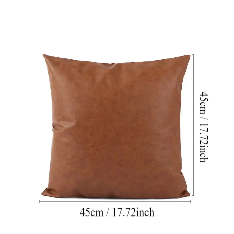 MeyHome™ Faux Leather Pillow Covers | Timeless Texture, Effortless Style – Faux Leather That Speaks Luxury